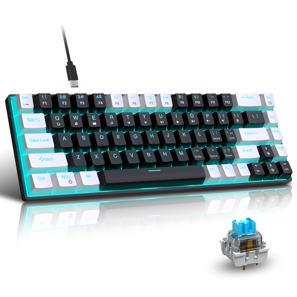 HXSJ V800 68 KEY WIRED MECHANICAL GAMING KEYBOARD- TULIP COMPUTERS